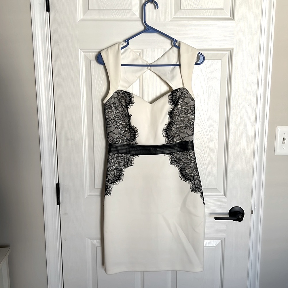 Black and white cocktail dress, size 6.